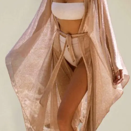 Sensual Scale Mesh Beach Swimsuit Cover-Up