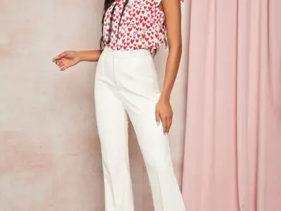 Loose Sleeveless Lotus Leaf Print Shirt - Perfect for Spring and Summer Wardrobe