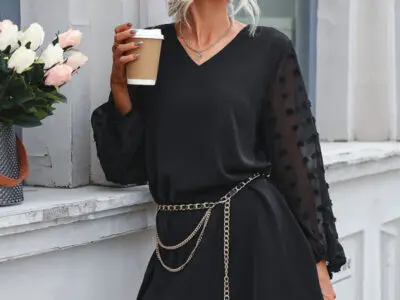 Stylish and Comfy Long-Sleeved Dress