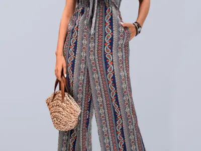 Bohemian Ethnic Print Women's Jumpsuit