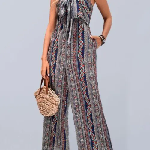 Bohemian Ethnic Print Women’s Jumpsuit