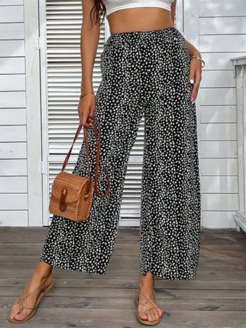 Flare Your Style with Leopard-Print Pull-On Pants