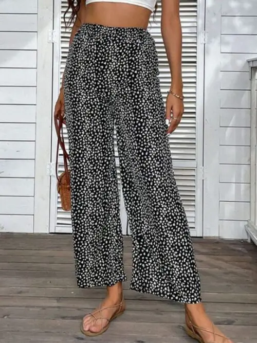 Flare Your Style with Leopard-Print Pull-On Pants
