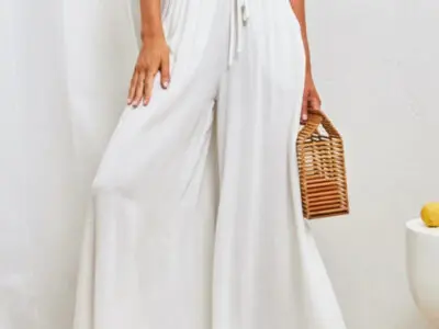 Leisure Spring-Summer Self Design Polyester Pants