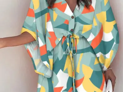 Stylish Women’s Woven Flower Holiday Casual Dress