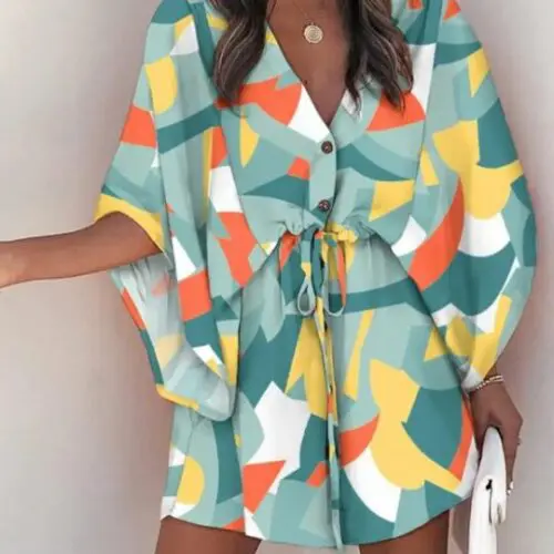 Stylish Women’s Woven Flower Holiday Casual Dress