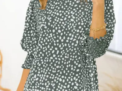 Loose Printed Chiffon Shirt