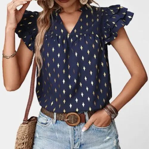 New French Retro Ruffled Shirt |Elevate Your Wardrobe with Chic Elegance