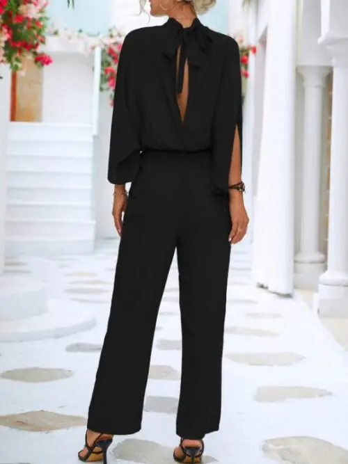 Stand Collar Jumpsuit