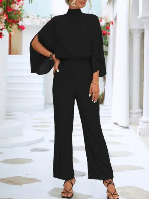 Stand Collar Jumpsuit
