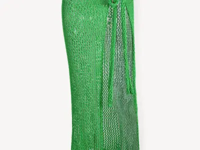 Chic Hollow Tie Knitted Floor-Length Skirt for Stylish Fashion
