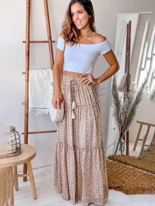 Women’s Resort Storm Dot Print Skirt