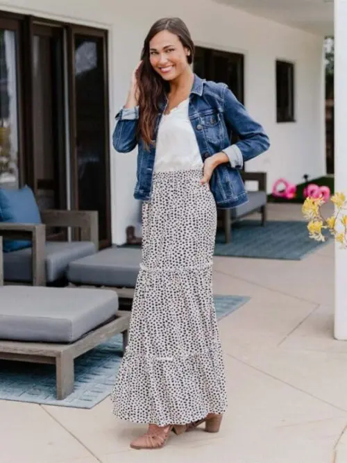 Women’s Resort Storm Dot Print Skirt