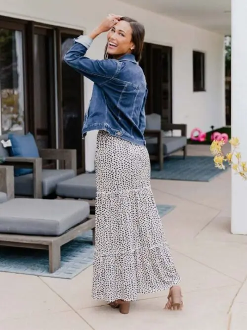 Women’s Resort Storm Dot Print Skirt