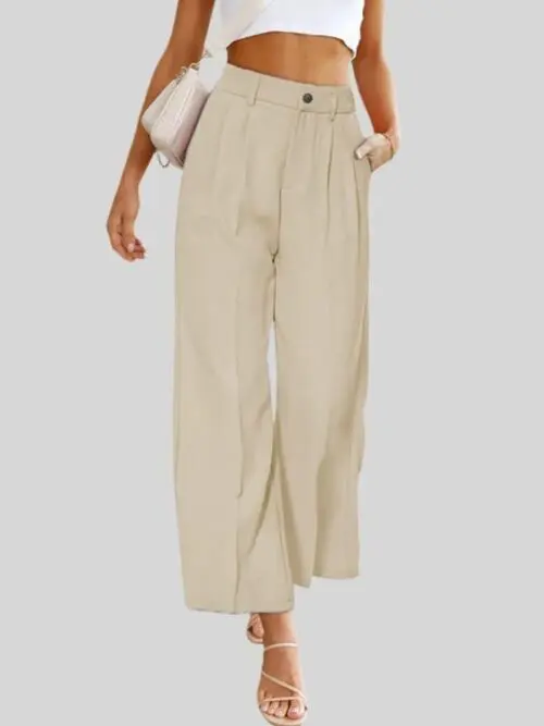 High Waist Wide Leg Dress Pants for Women