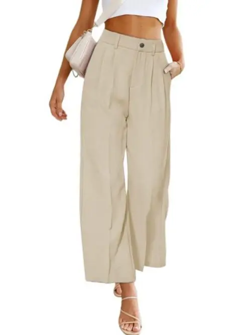 High Waist Wide Leg Dress Pants for Women