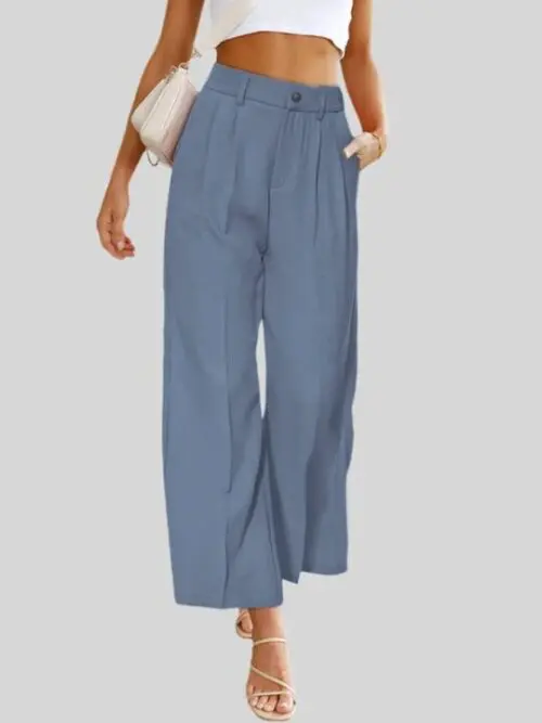 High Waist Wide Leg Dress Pants for Women