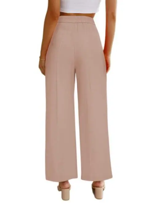 High Waist Wide Leg Dress Pants for Women