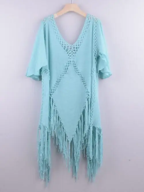 Bikini Beach Cover-Up Hand-Hook Splicing
