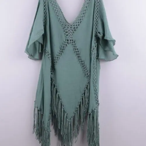 Bikini Beach Cover-Up Hand-Hook Splicing
