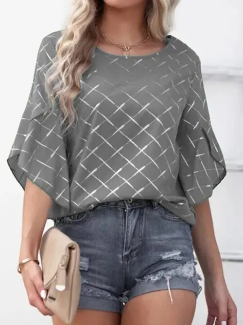 Casual Ruffle Sleeve Top- New Arrivals for a Relaxed and Stylish Look