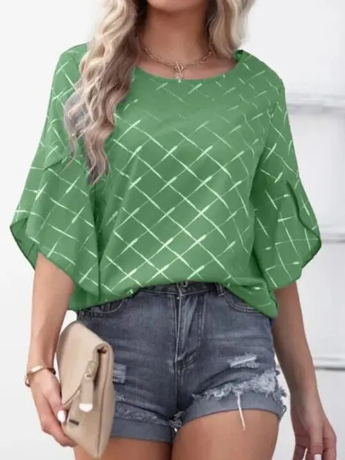 Casual Ruffle Sleeve Top- New Arrivals for a Relaxed and Stylish Look