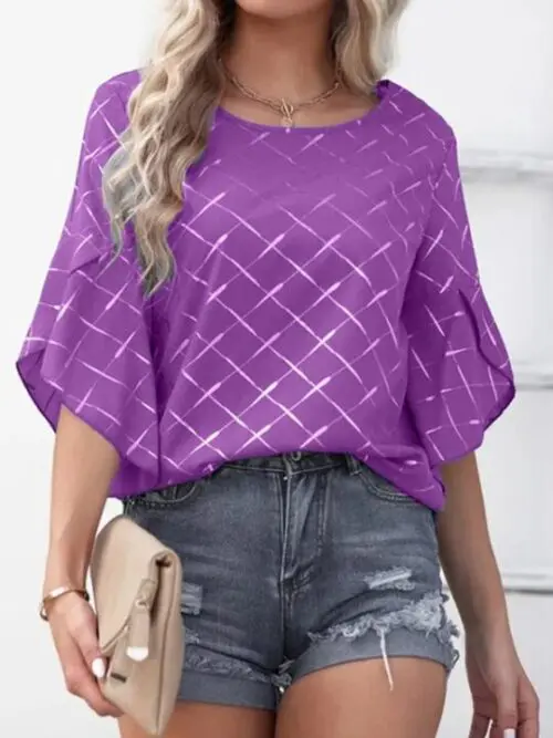 Casual Ruffle Sleeve Top- New Arrivals for a Relaxed and Stylish Look