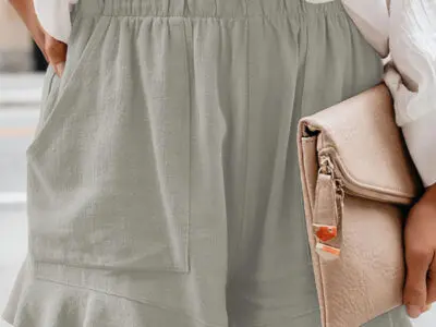 Women’s High Waist Loose Straight Shorts