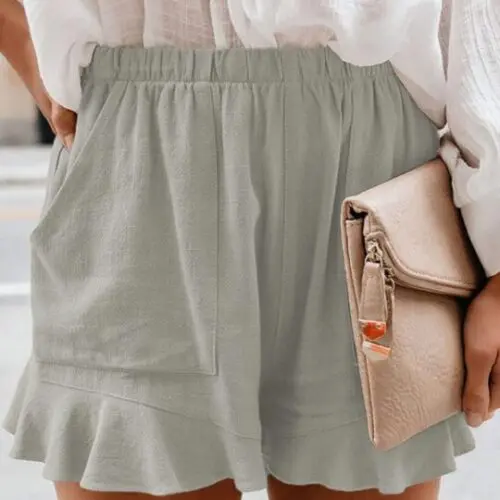 Women’s High Waist Loose Straight Shorts