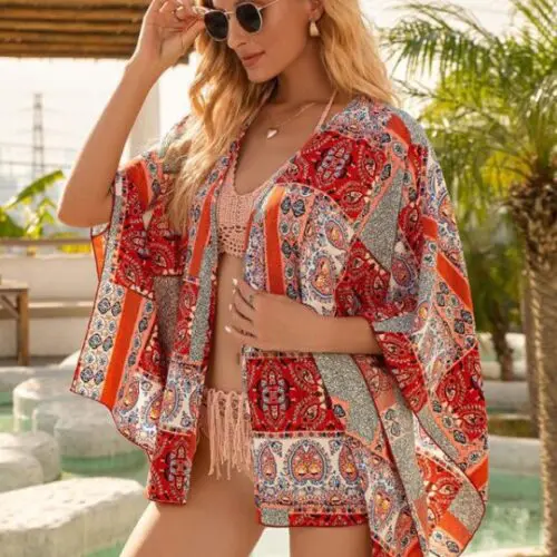 Sun-Kissed Beach Cover-Up | Kimono Cardigan