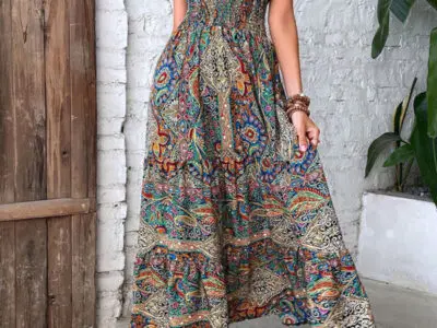 Bohemian Chic- High Waist Summer Dress