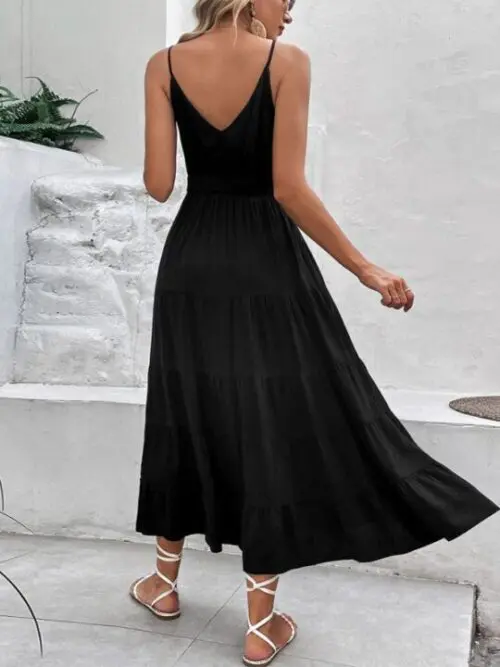 Cross-Border Chic- Summer Suspenders Tunic Dress