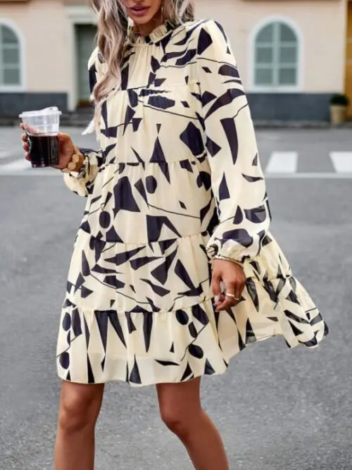 Graceful Chic Long-Sleeved Elegant Dress