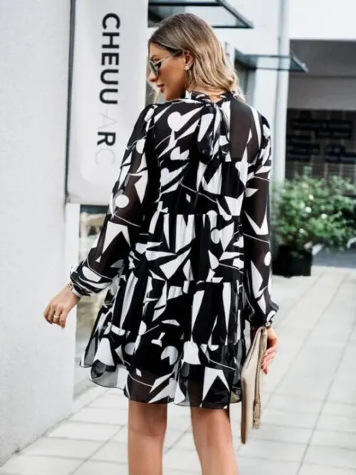 Graceful Chic Long-Sleeved Elegant Dress
