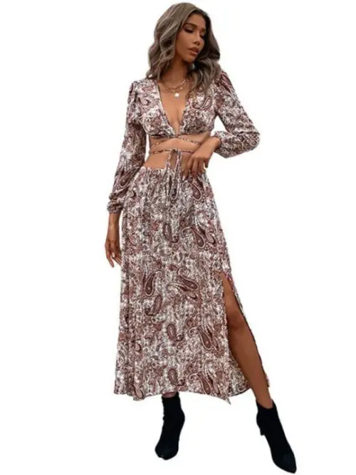 Waistless Unique Suit Skirt