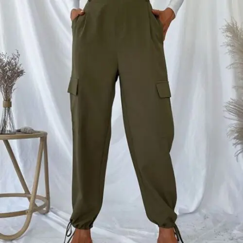 Versatile Women’s Solid Color Casual Trousers