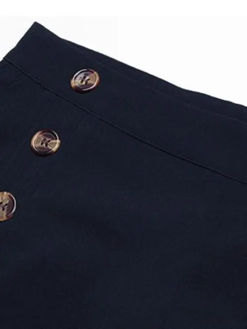 Chic Slim Button Casual Pants with Cross-Border Style