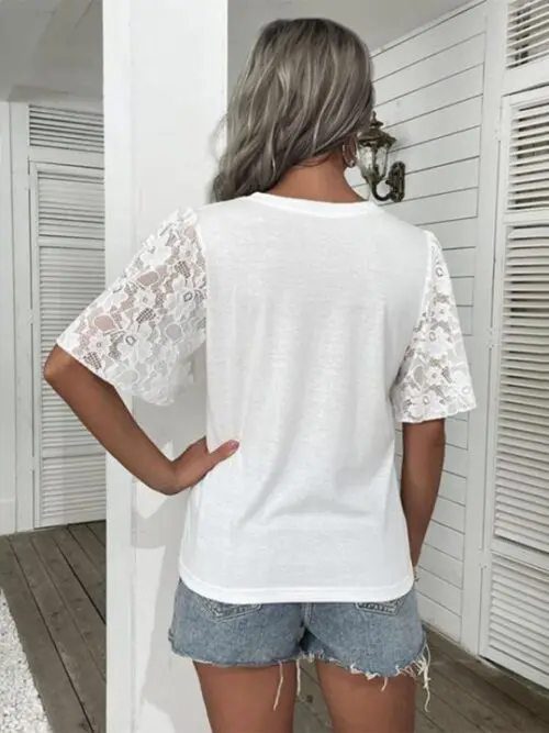 Stylish Love Printed Short Sleeve T-Shirt