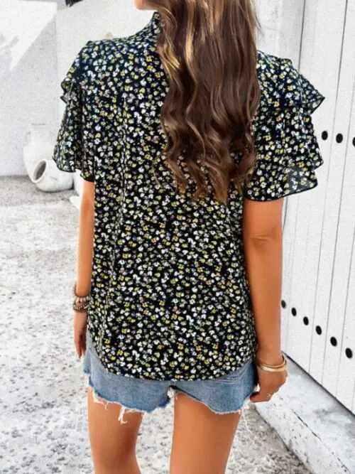 Elegant Printed Wood Ear Top for New Style