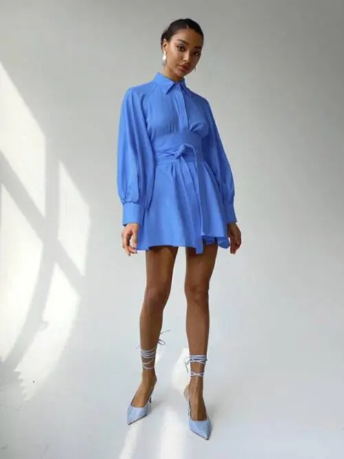 Commuter Dress with Stylish Belt