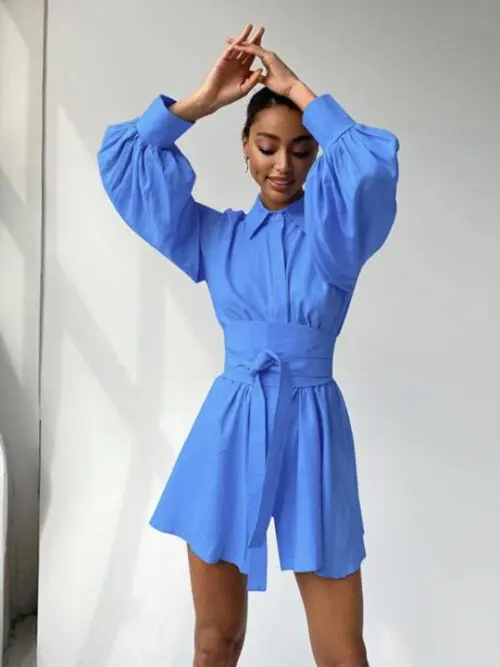 Commuter Dress with Stylish Belt