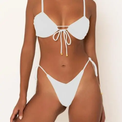 Strap It Up- Solid Color Strappy Sexy Bikini