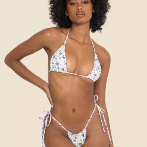Metal Ring Straps Two-Piece Bikini