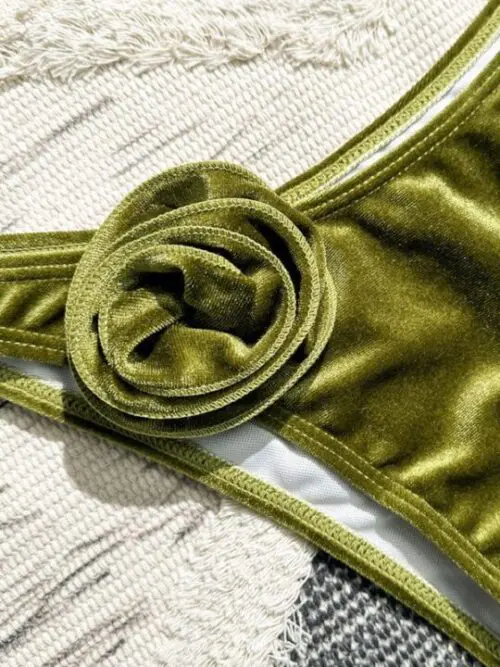 Retro 3D Flower Bikini- New Fashion for a Sexy Look