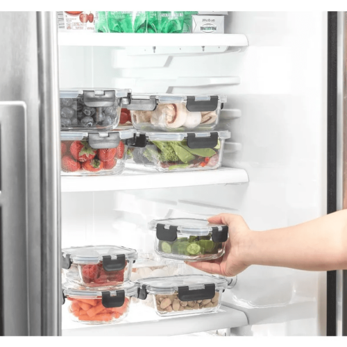 Essential 24-Piece Glass Storage Containers – Leakproof, Durable, Dishwasher Safe