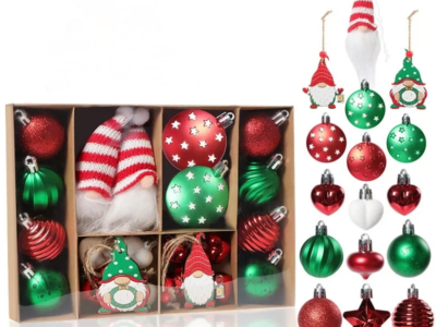 32pcs Christmas Ball Toys Ornament Xmas Tree Hanging Pendants Christmas Decorations For Home