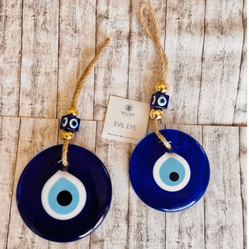 Turkish Glass Blue Evil Eye Wall Hanging - Home Decor, House Protection, and Gift Idea for Wall Decoration - Image 7