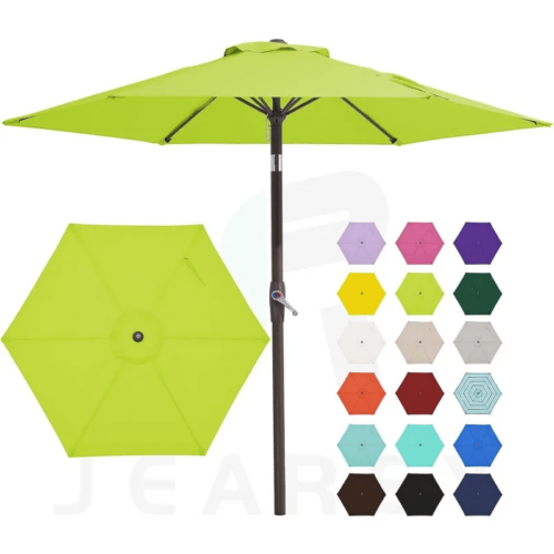 Outdoor 9Ft Patio Umbrella – Multiple Colors Table Umbrella with 8 Sturdy Ribs