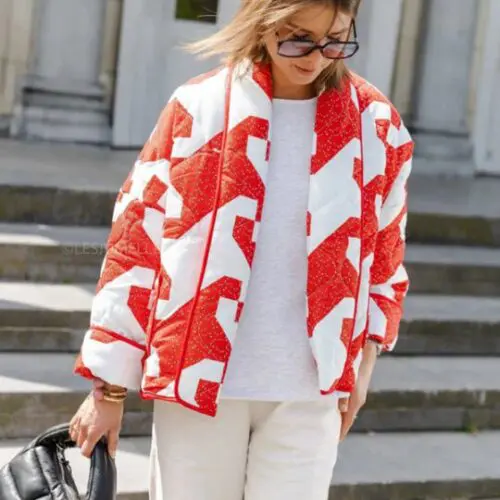 Floral Print Quilted Sleeveless Jacket – Lightweight Cotton Vest