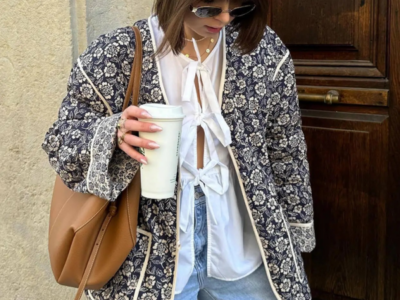 Floral Print Reversible Cotton Jacket – Two-in-One Style